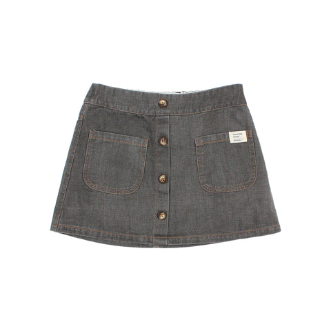 Buho Denim Skirt Grey Denim