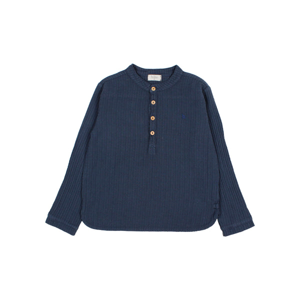 Buho Kurta Shirt Navy