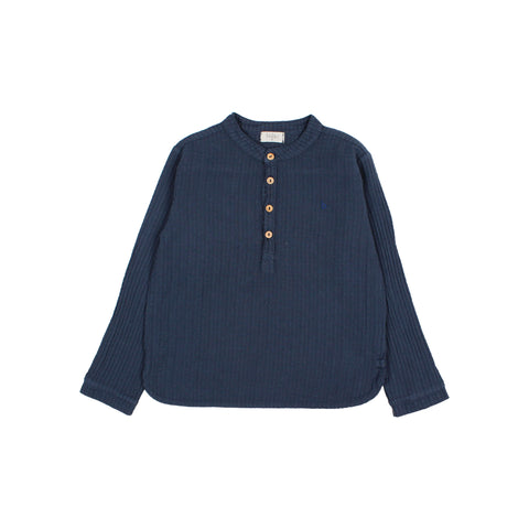 Buho Kurta Shirt Navy
