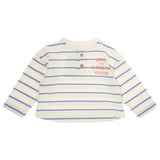 Tocoto Vintage Striped Long Sleeve Baby T-Shirt With Blue