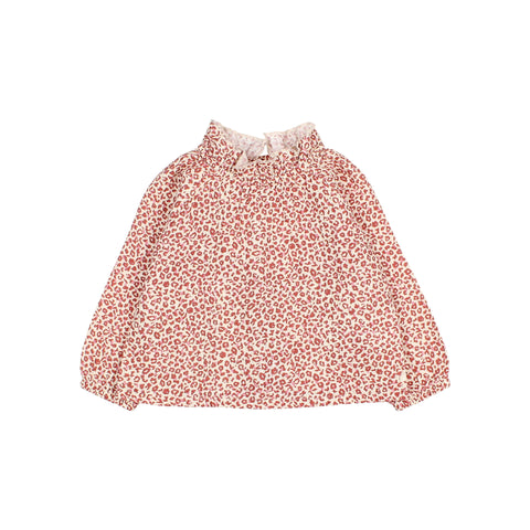 Buho BB Speckle Blouse Burgundy