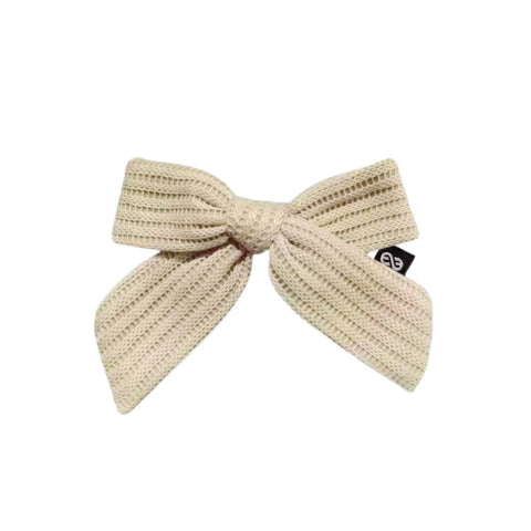 Knot Hairbands Sweater Clip // Cream