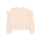 Buho Velvet Cuore Sweatshirt Cream Pink