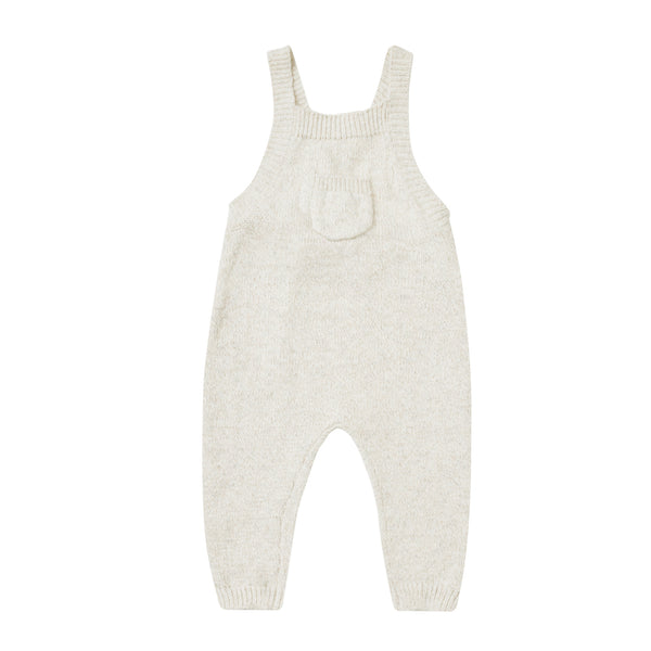 Quincy Mae Knit Overalls || Ivory