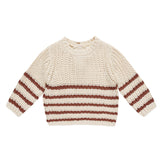 QUINCY MAE REX SWEATER | CRANBERRY STRIPE