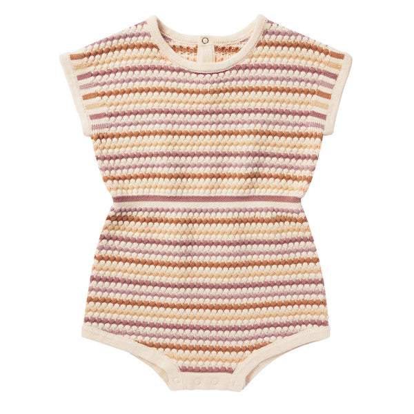 RYLEE & CRU KAI ROMPER || HONEYCOMB STRIPE