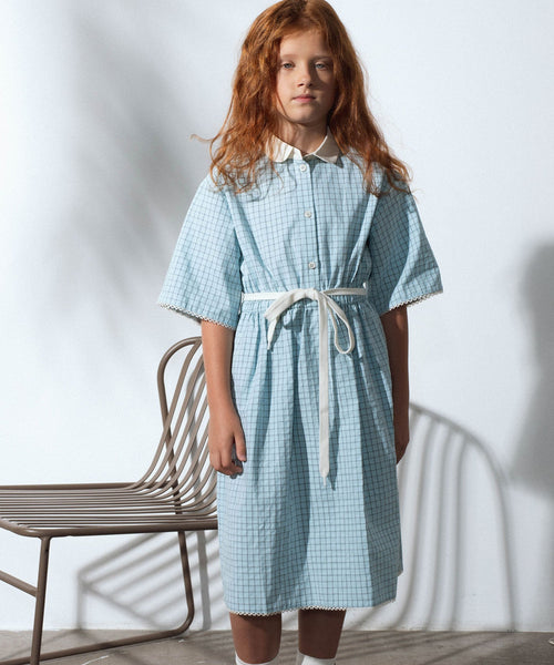 Unlabel Blue Dress Mint Checks