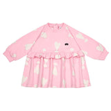 Beau Loves Rose Pink Exclamation Hearts Baby Raglan Dress