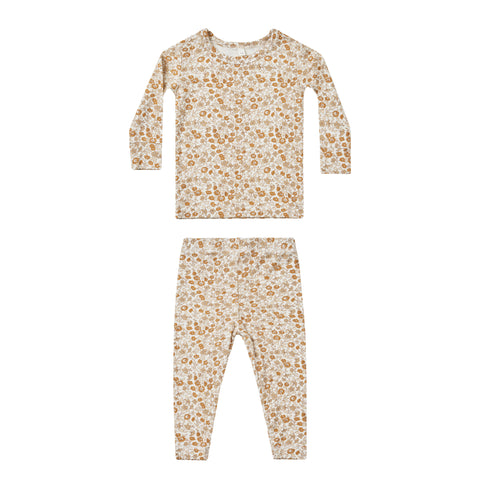 Quincy Mae Bamboo Pajama Set || Marigold