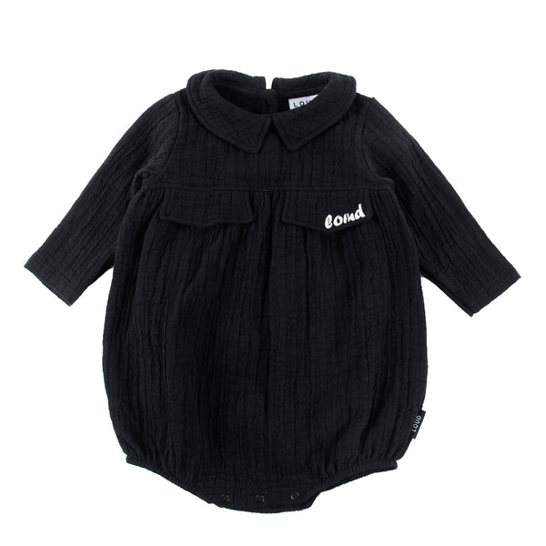 Loud Apparel Relax Romper Black/Ecru