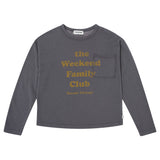 Tocoto Vintage T-Shirt " The Weekend Family Club" Dark Grey