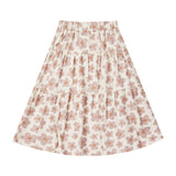 RYLEE & CRU TIERED MIDI SKIRT || HIBISCUS