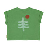 Piupiuchick T'Shirt | Green W/ "Mountain Lake" Print