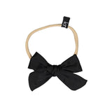 Knot Hairbands Satin Bow Band // Black