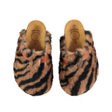 Piupiuchick Clogs | Animal Print Faux Fur