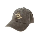 Tocoto Vintage Cap "My Happy Place Dark Brown