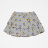 Weekend House Kids Stars All Over Mini Skirt Gris Vigore