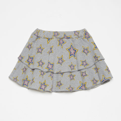 Weekend House Kids Stars All Over Mini Skirt Gris Vigore