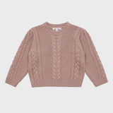 Louisiella Girl Welly Knit Pullover Indie Pink