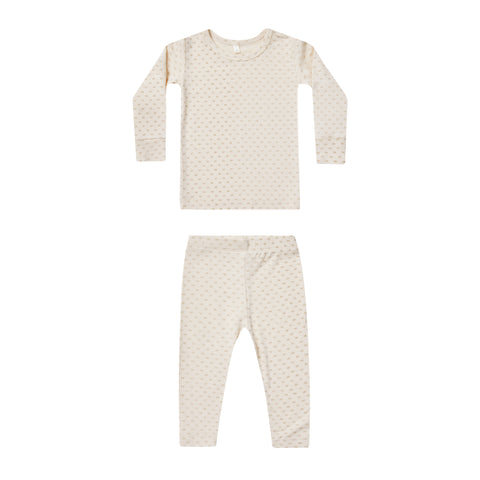 Quincy Mae Bamboo Pajama Set || Oat Check