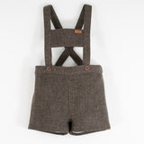 Popelin Multi-Coloured Woollen Short Romper Suit