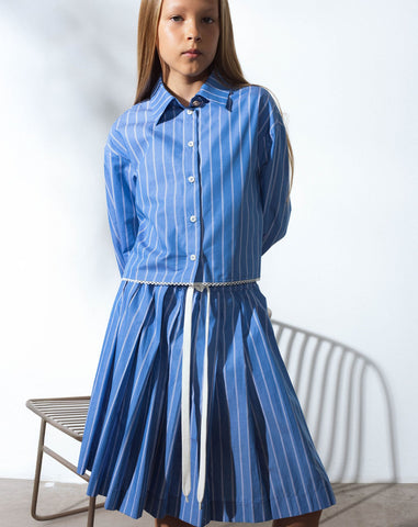 Unlabel Ring2 Skirt Dark Blue Stripes