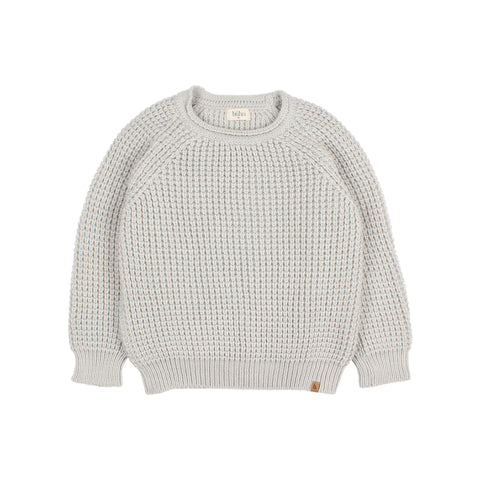 Buho Soft Knit Jumper Light Grey