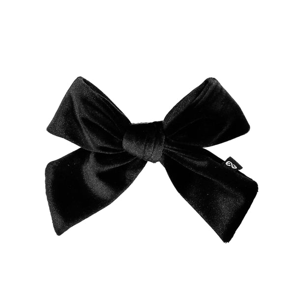 Knot Hairbands Velveteen Bow // Black