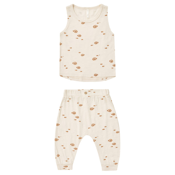 RYLEE & CRU TANK + SLOUCH PANT SET || FISH