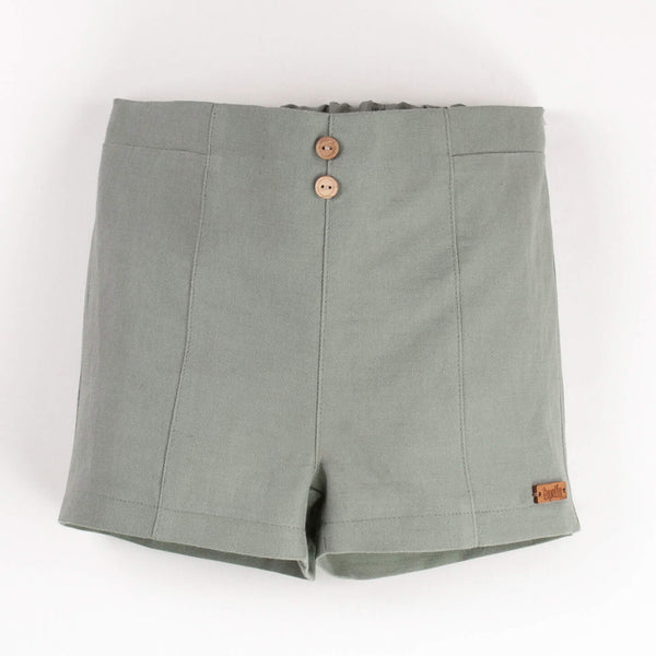 Popelin Green Shorts