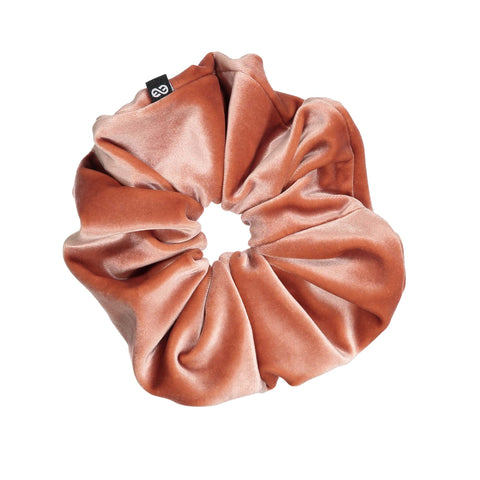 Knot Hairbands Velveteen Scrunchie // Blush