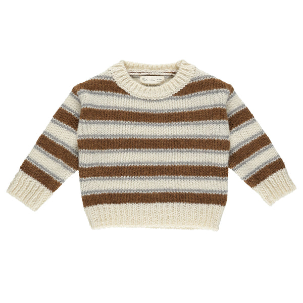 RYLEE & CRU ASPEN SWEATER || SADDLE STRIPE