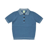Fub Structure Polo Washed Indigo