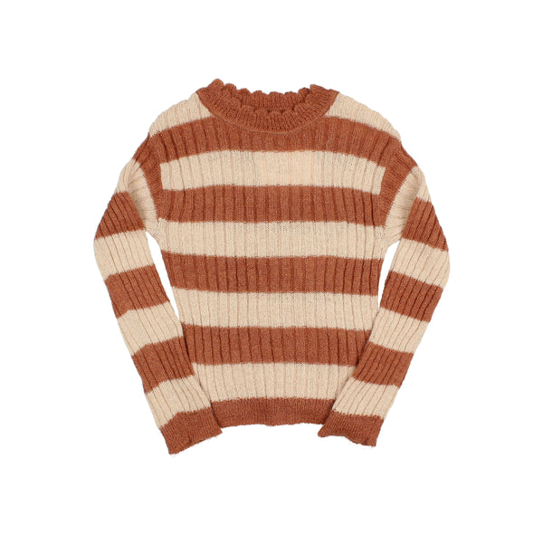 Buho Rib Bands Jumper Terracota