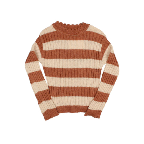 Buho Rib Bands Jumper Terracota