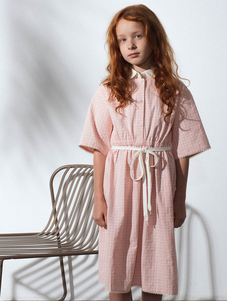 Unlabel Bliss Dress Pink Checks