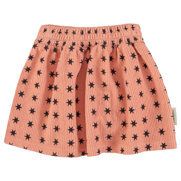 Piupiuchick Short Skirt Pink Black Stars