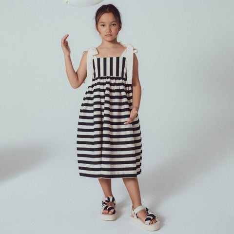 Unlabel Paul Dress Black/Milk Stripes