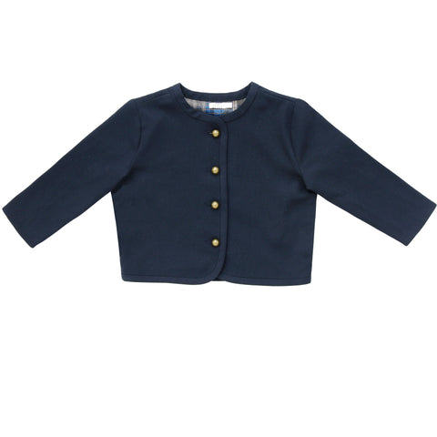 Coco Blanc Cropped Blazer Navy