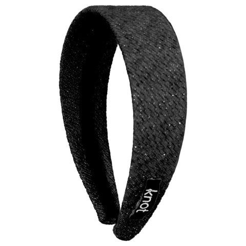 Knot Hairbands Metallic Headband // Black