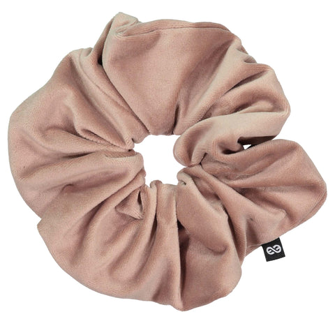 Knot Hairbands Felted Velvet Scrunchie // Blush