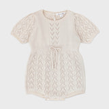 Louisiella Baby Ione Knit Romper Cream Beige