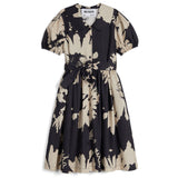 Wolf & Rita Girl Dress Elisabete Woven Botanical Black