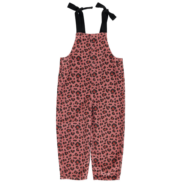 Piupiuchick Dungarees Pink Animal Print