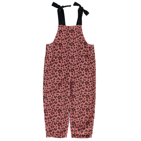 Piupiuchick Dungarees Pink Animal Print