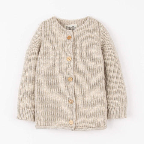 Popelin Sand Brioche Stitch Jacket
