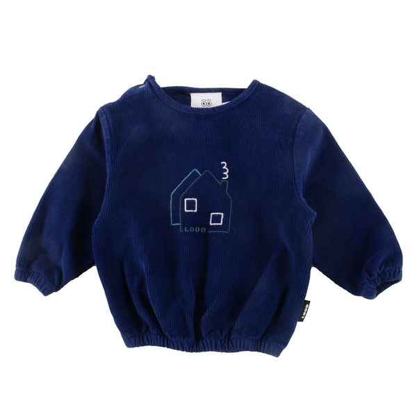 Loud Apparel Kids Blouse Blue Navy