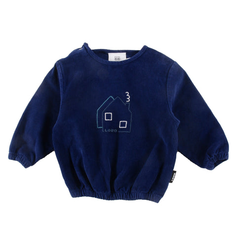 Loud Apparel Kids Blouse Blue Navy