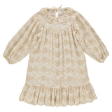 Bebe Organic Isabella Dress Natural Embroidery