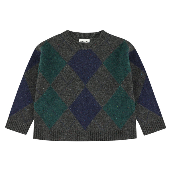Morley Yves Boys Pull Grey/Navy
